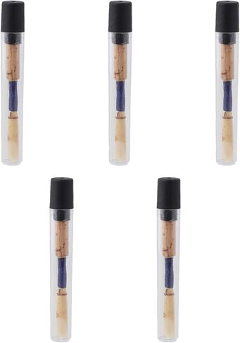 BQLZR Oboe Reeds Cork Reeds Strength متوسطة 2.5 مصنوعة يدويًا من قصب المزمار مع أنبوب بلاستيكي للمبتدئين، حزمة من 5 ملحقات المزمار in Saudi Arabia