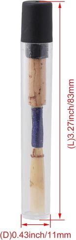 BQLZR Oboe Reeds Cork Reeds Strength متوسطة 2.5 مصنوعة يدويًا من قصب المزمار مع أنبوب بلاستيكي للمبتدئين، حزمة من 5 ملحقات المزمار in Saudi Arabia