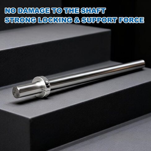 MECCANIXITY Shaft Collars 9/16"(15mm) Bore Carbon Steel Screw Shaft Collars 1"(25mm) OD x 3/8"(10mm) H for Wheelbarrow Industry Machine Tools Agricultural Implements Silver Pack of 4 in Kuwait