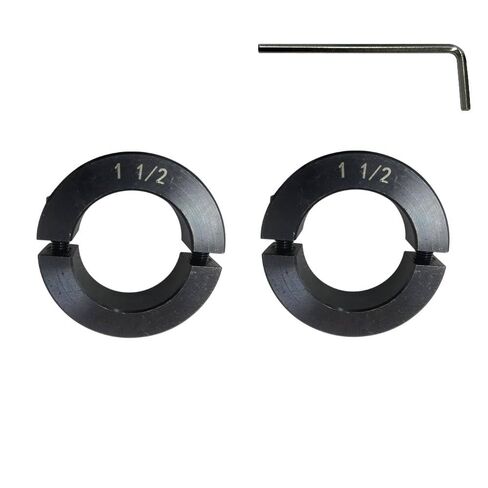 Shaft Collar Double Split Set Screw Carbon Steel Material With Allen Wrench Suitable for Machinery and Industrial Use (2, 1-3/8'') in Saudi Arabia