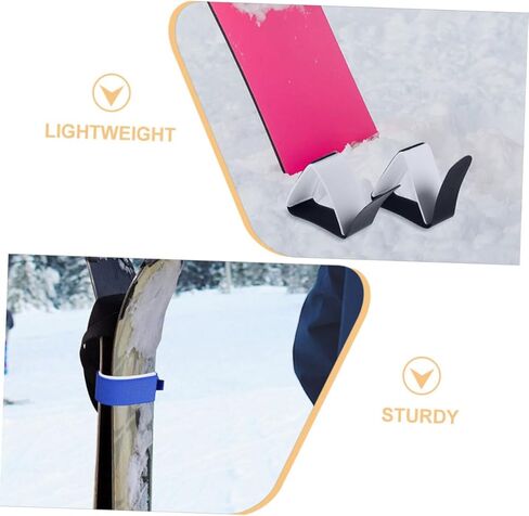 UPKOCH 6pcs Adjustable Ski Straps Eva Snowboard Bindings Secure Fastening for Ski Gear Organization Versatile Skiing Activities in Saudi Arabia
