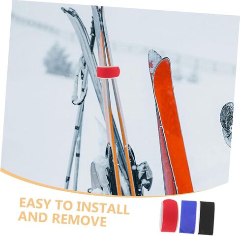 UPKOCH 6pcs Adjustable Ski Straps Eva Snowboard Bindings Secure Fastening for Ski Gear Organization Versatile Skiing Activities in Saudi Arabia