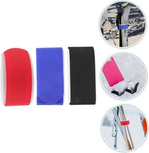 UPKOCH 6pcs Adjustable Ski Straps Eva Snowboard Bindings Secure Fastening for Ski Gear Organization Versatile Skiing Activities in Saudi Arabia