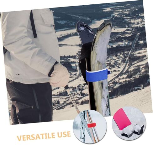 UPKOCH 6pcs Adjustable Ski Straps Eva Snowboard Bindings Secure Fastening for Ski Gear Organization Versatile Skiing Activities in Saudi Arabia