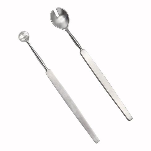 Stellmacher Bunge Evisceration & Wells Enucleation Spoons Set – 13cm Premium Stainless Steel Ocular & Ophthalmic Surgical Instruments | Precision Eye Surgery Tools (Bunge Evisceration Spoon) in Kuwait