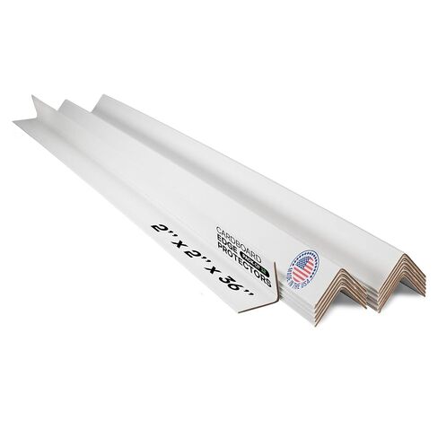 IDL Packaging 2" x 2" x 36" Cardboard Edge Protector (Pack of 12) - Corner Protectors for Shipping, Storage, & Moving – Reinforced Corner Guard Protection for Pallets, Wall Corners, & Furniture in Saudi Arabia