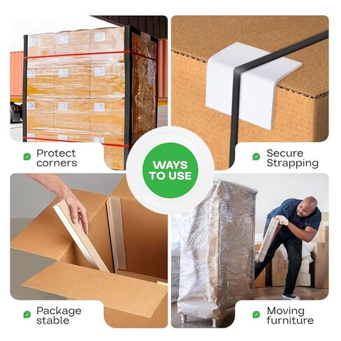 IDL Packaging 2" x 2" x 36" Cardboard Edge Protector (Pack of 12) - Corner Protectors for Shipping, Storage, & Moving – Reinforced Corner Guard Protection for Pallets, Wall Corners, & Furniture in Saudi Arabia