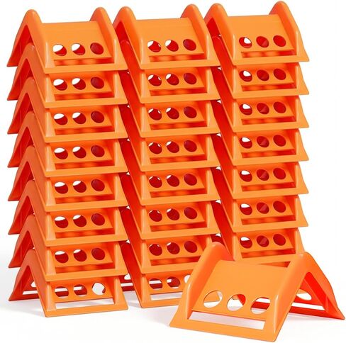 24-Piece Heavy-Duty Flatbed Cargo Edge Protectors - Corner Guards for Cargo Straps, Tarps, and Freight Protection (orange) in Saudi Arabia