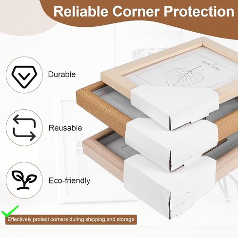 120 Pack Adjustable Cardboard Corners for Packing Artwork, Picture Frame Corner Protectors - Cardboard Corner Protectors for 1", 1.5" & 2.2" Frames Shipping Moving Storage in Saudi Arabia