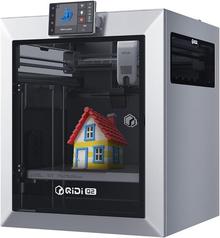QIDI Q2 3D Printer 2025 Upgrade, Enclosed FDM with 65℃ Heated Chamber, Ultra Air Filtration, 600mm/s High Speed, AI Camera, Full Auto Leveling, 270x270x256mm Build Volume, from Beginner to Expert in Saudi Arabia