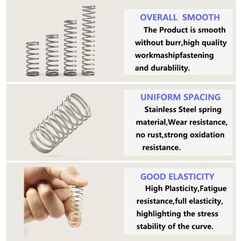 420 Pcs 24 Different Sizes Stainless Steel Springs, Spring Assortment for Shop and Home Repairs,Compression Springs Assortment Kit in Saudi Arabia