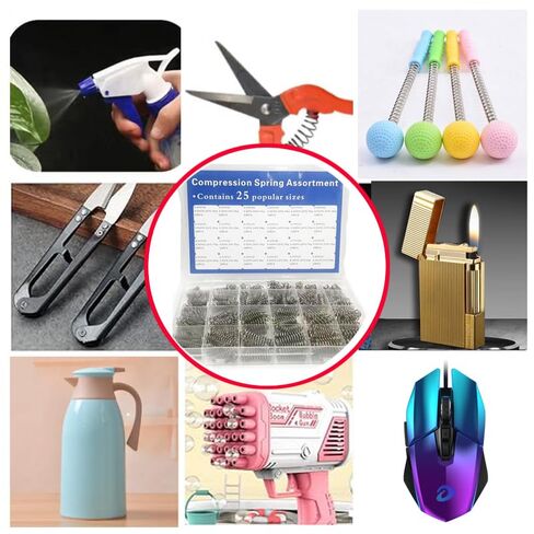 420 Pcs 24 Different Sizes Stainless Steel Springs, Spring Assortment for Shop and Home Repairs,Compression Springs Assortment Kit in Saudi Arabia