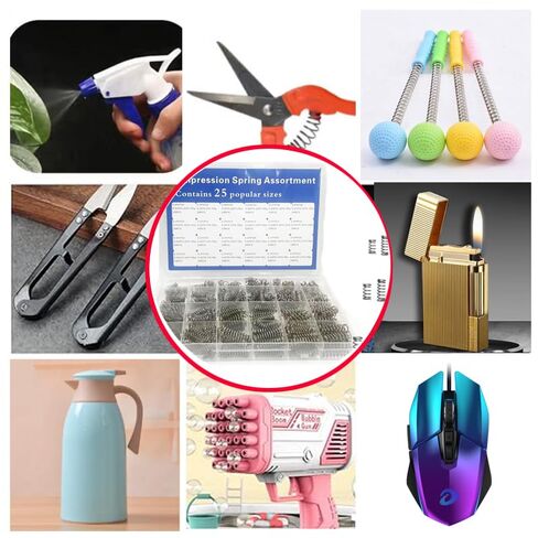 420 Pcs 24 Different Sizes Stainless Steel Springs, Spring Assortment for Shop and Home Repairs,Compression Springs Assortment Kit in Saudi Arabia
