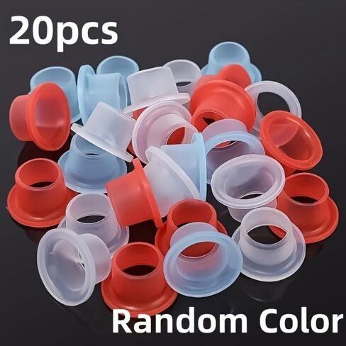 20pcs Silicone Faucet Gaskets 10/20/50 Pack Flexible Leak-Proof Sealing Rings Durable Design for Kitchen Sink and Bathroom Tap, Red in Saudi Arabia