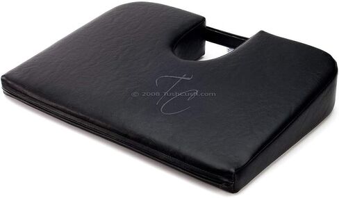 TUSH CUSH Home Office Orthopedic Large Computer Ergonomic Seat Cushion Original - Black Velour Fabric in Kuwait