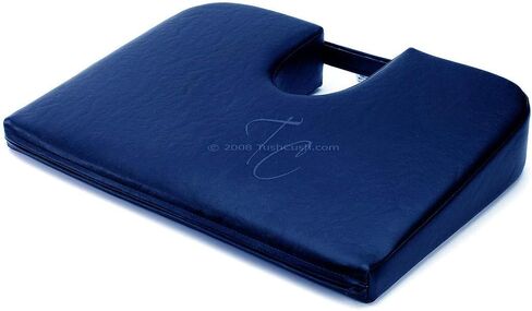 TUSH CUSH Home Office Orthopedic Large Computer Ergonomic Seat Cushion Original - Black Velour Fabric in Kuwait