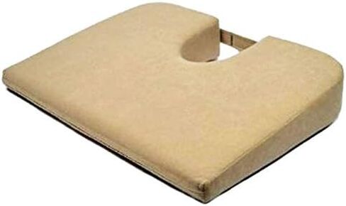 TUSH CUSH Home Office Orthopedic Large Computer Ergonomic Seat Cushion Original - Black Velour Fabric in Kuwait