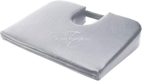 TUSH CUSH Home Office Orthopedic Large Computer Ergonomic Seat Cushion Original - Black Velour Fabric in Kuwait