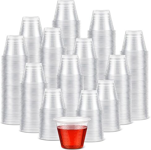 3000 Count 1 oz Disposable Medicine Cups with Graduated Dosage Lines for Pills or Liquid, Single Serve Measuring for Home, Nurse, Hospital, Medical Care, Resin Mixing, Mouthwash in Saudi Arabia