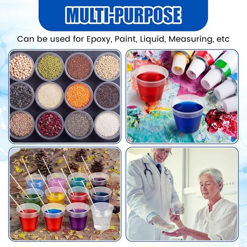 3000 Count 1 oz Disposable Medicine Cups with Graduated Dosage Lines for Pills or Liquid, Single Serve Measuring for Home, Nurse, Hospital, Medical Care, Resin Mixing, Mouthwash in Saudi Arabia