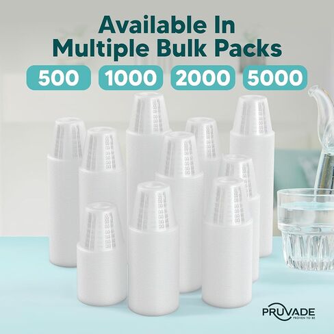 1000 عبوة 1 أونصة. أكواب طبية للاستعمال مرة واحدة مع خطوط جرعات متدرجة للحبوب أو السوائل، 1000 عبوة كبيرة، قياس جرعة واحدة للمنزل، والممرضة، والمستشفى، والرعاية الطبية |1000 عبوة in Kuwait