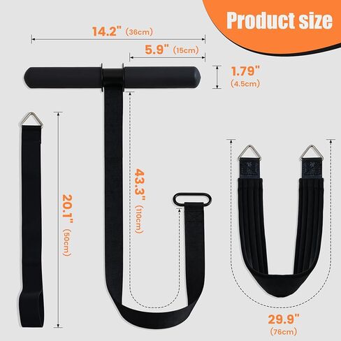 مقوي الساعد مع حزام المعصم، مدرب قوة قبضة الساعد من الفولاذ الكربوني السميك، حزام من النايلون بوزن 300 رطل للتدريب على السحب بذراع واحدة، مدرب المعصم في صالة الألعاب الرياضية المنزلية in Kuwait