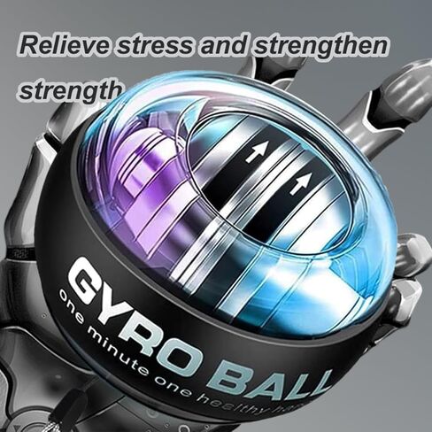 2026 جهاز تمرين كرة المعصم الجديد، كرة عزم دوران كورابول مع مصابيح LED وحقيبة محمولة، تغيير الألوان بـ 6 مستويات، كرة الطاقة لأذرع ومعصمين وأصابع أقوى in Kuwait