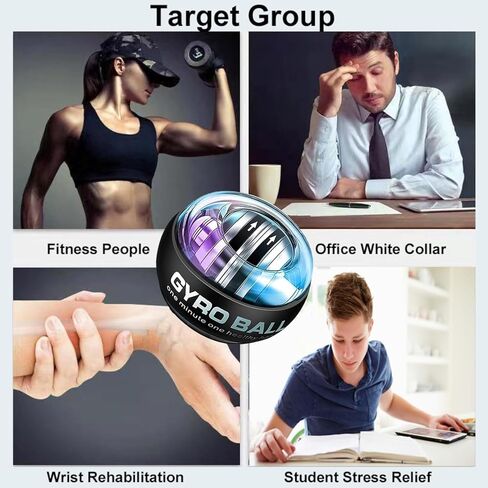 2026 جهاز تمرين كرة المعصم الجديد، كرة عزم دوران كورابول مع مصابيح LED وحقيبة محمولة، تغيير الألوان بـ 6 مستويات، كرة الطاقة لأذرع ومعصمين وأصابع أقوى in Kuwait
