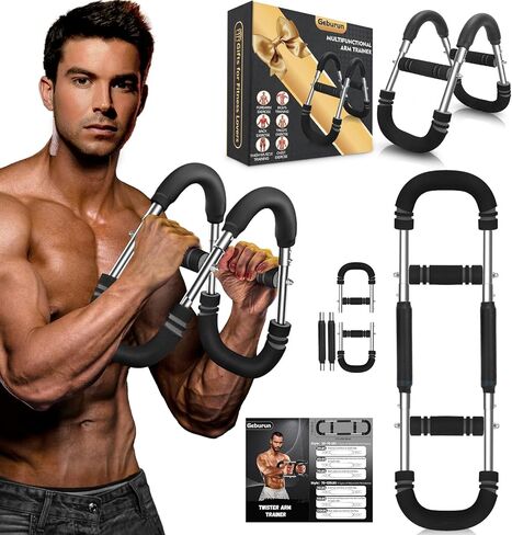Twister Arm Trainer, 20-120 lb Adjustable Chest Workout Equipment, Gifts for Men Women, Forearm Strengthener Arm Exercise Equipment Ideas Gifts for Dad Husband,Chest Trainer for Home Workout Equipment in Saudi Arabia