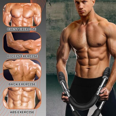 Twister Arm Trainer, 20-120 lb Adjustable Chest Workout Equipment, Gifts for Men Women, Forearm Strengthener Arm Exercise Equipment Ideas Gifts for Dad Husband,Chest Trainer for Home Workout Equipment in Saudi Arabia