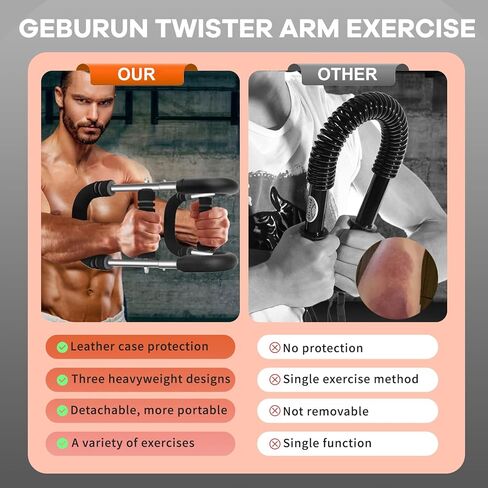 Twister Arm Trainer, 20-120 lb Adjustable Chest Workout Equipment, Gifts for Men Women, Forearm Strengthener Arm Exercise Equipment Ideas Gifts for Dad Husband,Chest Trainer for Home Workout Equipment in Saudi Arabia