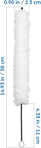 Flute Cleaning Brush Professional Cotton Flute Cleaner with Twisted Wire and Loop Handle Lightweight Accessories for Musical Instrument Maintenance in Saudi Arabia