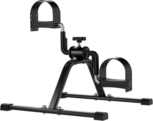 Pedal Exerciser Mini Exercise Bike Lightweight Portable Floor Peddler for Leg & Arm Workout in Kuwait