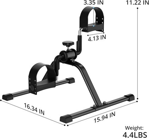 Pedal Exerciser Mini Exercise Bike Lightweight Portable Floor Peddler for Leg & Arm Workout in Kuwait