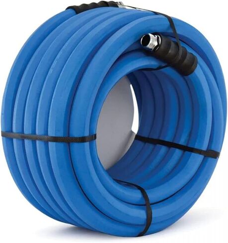 AG-LITE AL34150 3/4" x 150' Rubber Farm & Ranch Water Hose, Lightweight, 500 PSI, 50F to 190F Deg, Polyester Braided, Brass GHT Fittings, 4 Finger-Grip Bend Restrictor, Agriculture & Industrial Use in Saudi Arabia