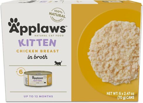 Applaws Natural Cat Cat في مرق ، ومكون محدود مكونات القطط الرطبة المعلبة ، لا تضاف ، مصنوعة من المكونات الطبيعية ، تنوع هريرة في علب المرق (16 × 2.47 أوقية) in Saudi Arabia