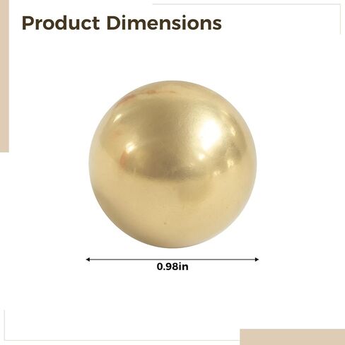 Generic H62 Brass Spheres for Conductivity, 1 in, Crafts, Use in Saudi Arabia