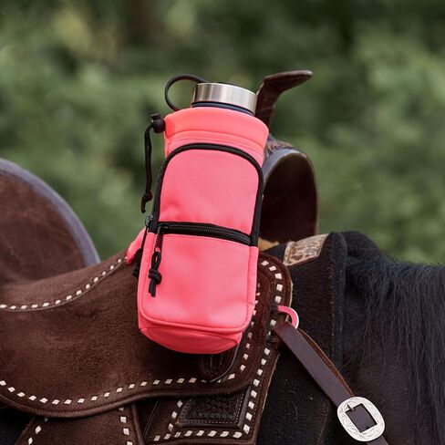 Horse Saddle Water Bottle Holder, Pink Water Holder, Multi Pocket Horse Saddle Drink Holder up to 40oz, Horse Gifts, Horse Stuff, Horse Tack in Kuwait