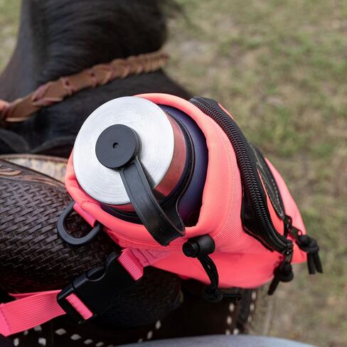 Horse Saddle Water Bottle Holder, Pink Water Holder, Multi Pocket Horse Saddle Drink Holder up to 40oz, Horse Gifts, Horse Stuff, Horse Tack in Kuwait