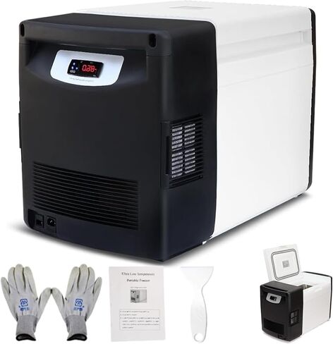 -123 °F Ultra Low Temperature Freezer, -45℃~-86℃ Portable Lab Cryogenic 20L Countertop Refrigerator,Samples Flash Freezer for Laboratory Samples Storage,Scientific Research, Medical,Home (Blue) in Kuwait