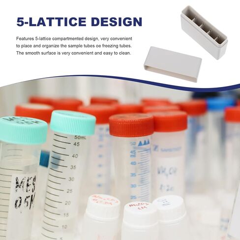 Housoutil 3pcs Compartment Plastic Cryovial Box for Freezing Tubes Low Temperature Resistant Storage for Laboratory Samples Organize Freezing Tubes Conditions in Saudi Arabia