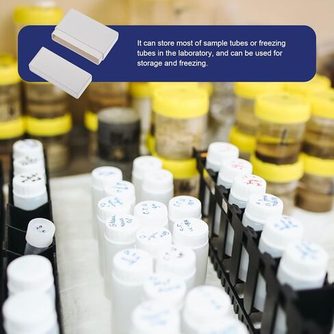 Housoutil 3pcs Compartment Plastic Cryovial Box for Freezing Tubes Low Temperature Resistant Storage for Laboratory Samples Organize Freezing Tubes Conditions in Saudi Arabia