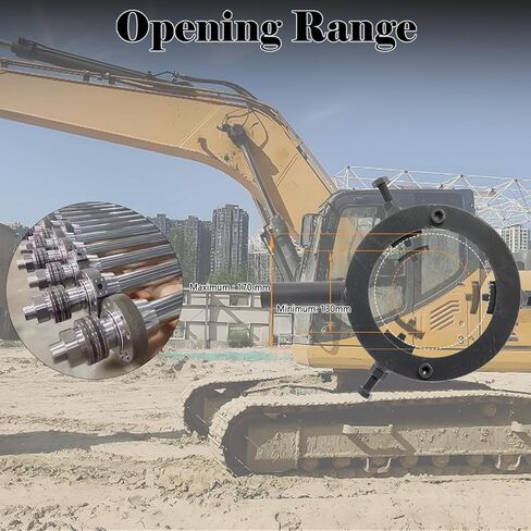 Hydraulic Cylinder Spanner Wrench, 3-Jaw Adjustable Gland Nut Wrench 130mm-170mm, Heavy Duty Alloy Steel Excavator Tool for Hydraulic Machinery, Forklift, Loader, Crane Repair in Kuwait