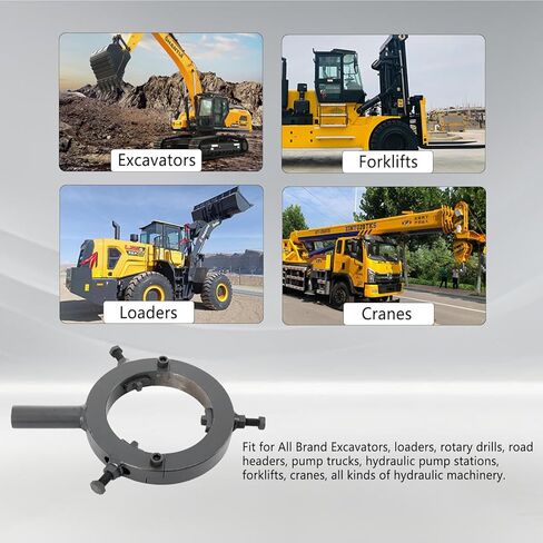 Hydraulic Cylinder Spanner Wrench, 3-Jaw Adjustable Gland Nut Wrench 130mm-170mm, Heavy Duty Alloy Steel Excavator Tool for Hydraulic Machinery, Forklift, Loader, Crane Repair in Kuwait