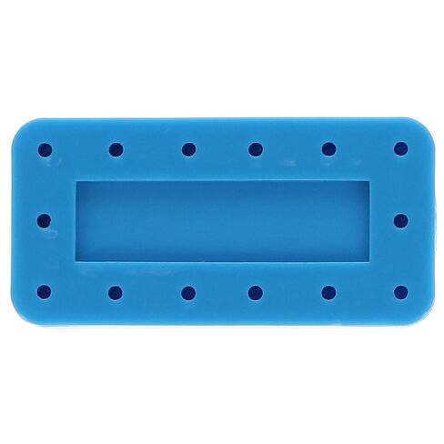 400BRS-2 14-Bur Rectangular Magnetic Block, Spectrum Blue, 3"x1.5"x0.5", Autoclavable, Single in Kuwait