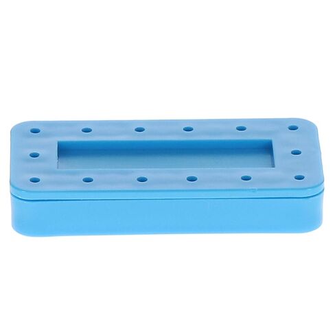 400BRS-2 14-Bur Rectangular Magnetic Block, Spectrum Blue, 3"x1.5"x0.5", Autoclavable, Single in Kuwait