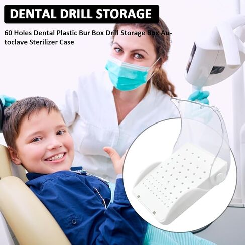 محطة كتل بور الأسنان، YOUYA DENTAL 60 فتحة منظم حالة الأسنان بور قابل للتعقيم مع غطاء غطاء، منظم حامل الأزيز الأسنان لسرعة بطيئة عالية السرعة الأزيز الماس الأزيز الحفر أداة طبيب الأسنان in Saudi Arabia