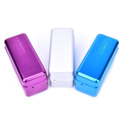 Blue Endo Files Aluminum Box Disinfection Sterilizing Storage Case Bur Holder Stand Organizer Box 72 Holes in Saudi Arabia