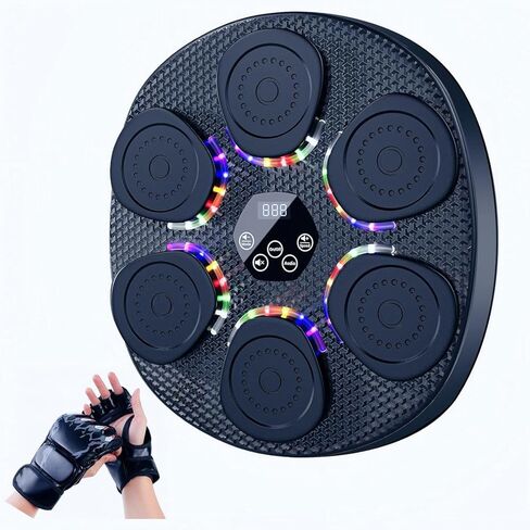 آلة ملاكمة موسيقية ذكية مع قفازات، هدية لعبة ملاكمة ممتعة للأطفال in Kuwait