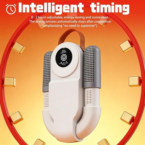 Boxing Gloves Dryer, 48°C Constant Temp Glove Dryer w/ 0-120 Min Timer, Fast MCH Heat, Dual Air Duct, Foldable Portable Gear Dryer for Boxing for Kids and Adults Effectively Eliminates Odors(White) in Kuwait